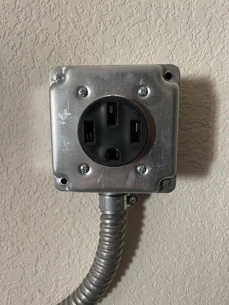 NEMA 14-50 outlet installed for Electrical Panel Upgrade in Northdale